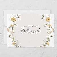 Flor silvestre primavera | Tarjeta de propuesta de