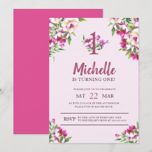 Flor silvestre rosa que se vuelve una invitación
