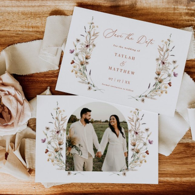 Flor silvestre Salve La Invitación Boda De Date Bo (Subido por el creador)