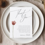 Flor silvestre simple | Mesa de recepción Tarjeta<br><div class="desc">Esta simple flor silvestre | La carta de agradecimiento de la mesa de recepción es perfecta para su caprichosa boda. La singular floral rosa brillante y encantada le da a este producto un ambiente artístico y delicado, de diseño sencillo y moderno. Esta apariencia irá bien con cualquier estación boda: primavera,...</div>