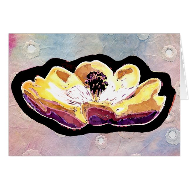 Flor tallada mano de la magnolia (Anverso (Horizontal))