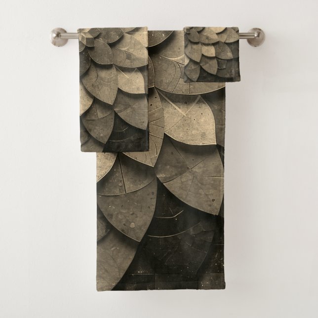 Flor texturizada de arte antiguo de Mandala dorada (In situ)