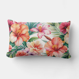 Flor tropical colisiona Cojín decorativo Naranja r