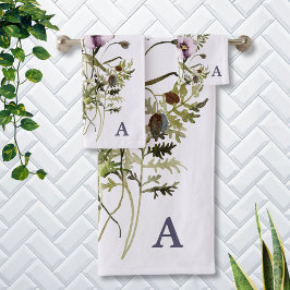 Flor violeta Bouquet acuarela Flora