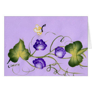 Flor y mariposa del guisante de olor