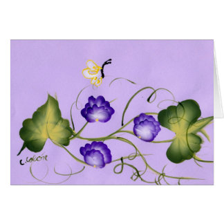 Flor y mariposa del guisante de olor