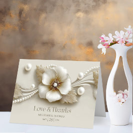 Flor y Perlas Amor y Agradecimiento Boda