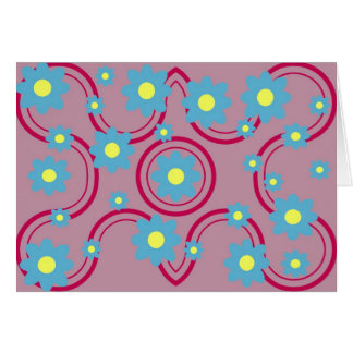 Flor y tarjeta del remolino