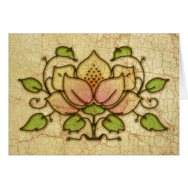 Flor Y Vino Motif (Anverso (Horizontal))
