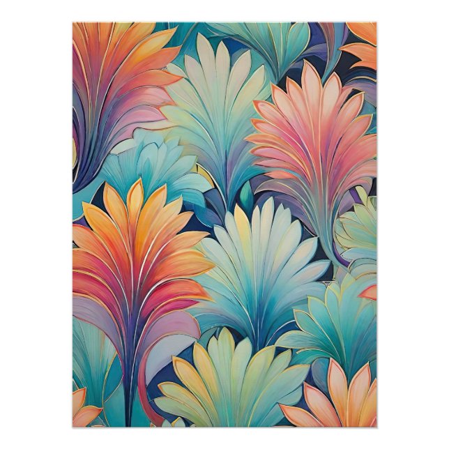 Flora 1 Poster Floral Pastel (Anverso)