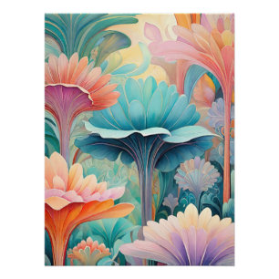 Flora 2 Poster Floral Pastel