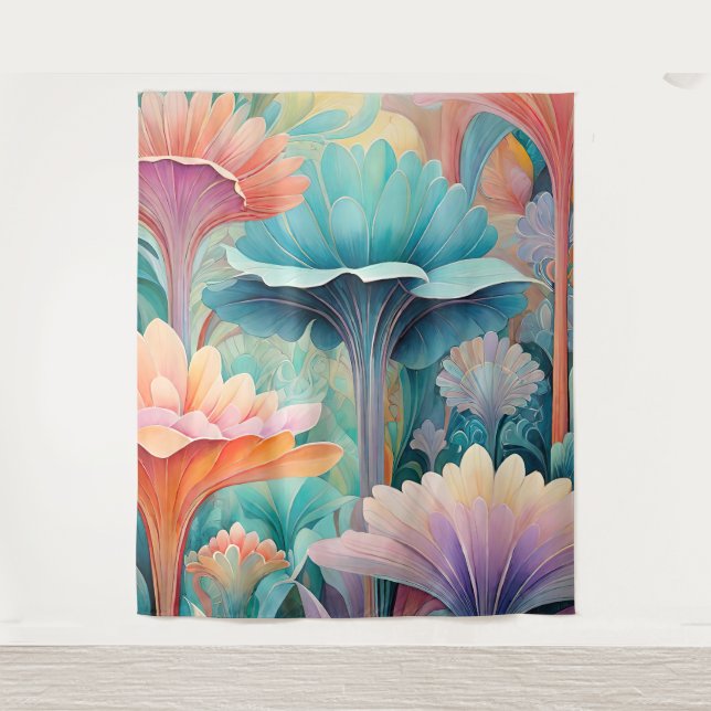 Flora 2 Tapiz Floral Pastel (Anverso)