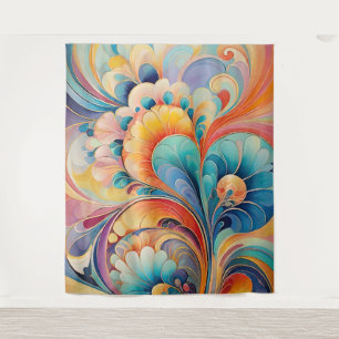 Flora 3 Tapiz Floral Pastel