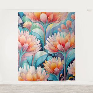 Flora 4 Tapiz Floral Pastel