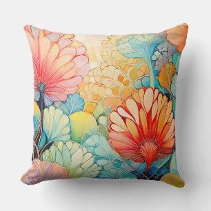 Flora 5 Cojín decorativo Floral Pastel