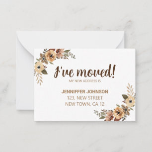 Flora acuarela que he movido tarjeta de Invitación