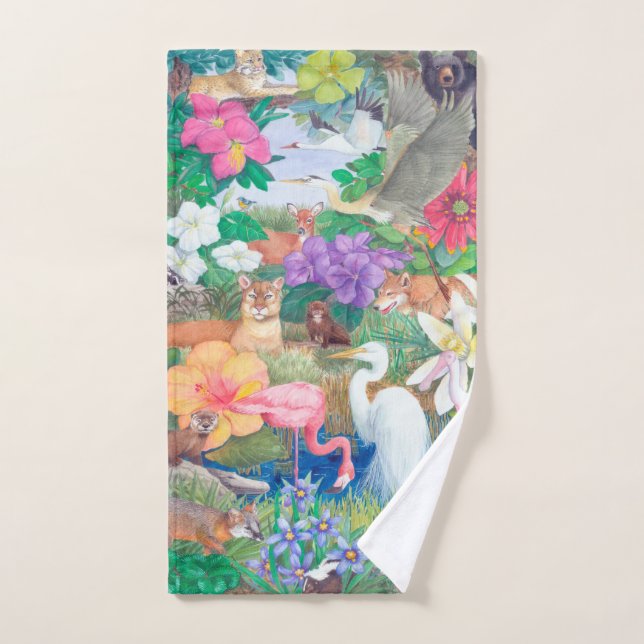 Flora and Fauna Hand Towel (Toalla de mano)