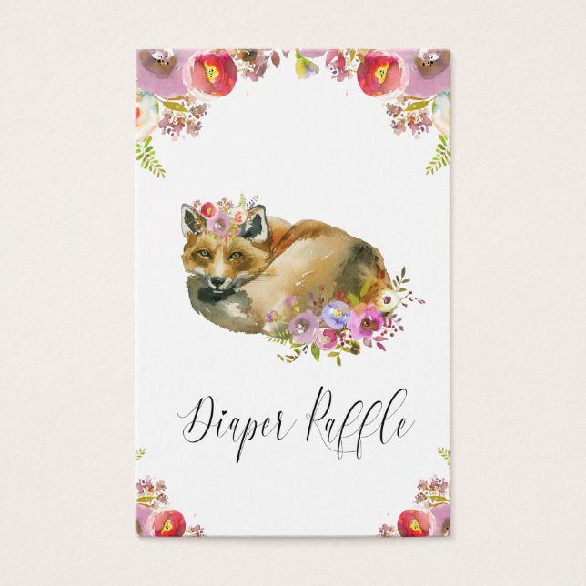 Flora Fox Pup Diaper Raffle (Anverso)