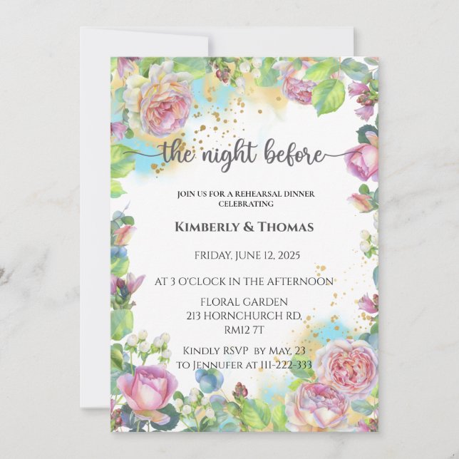 Flora la noche anterior a la invitación a la cena  (Anverso)