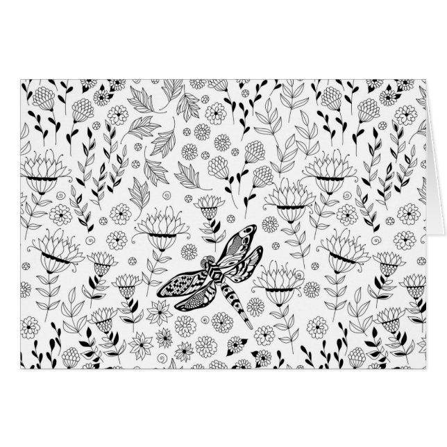 Flora y libélula (Anverso (Horizontal))