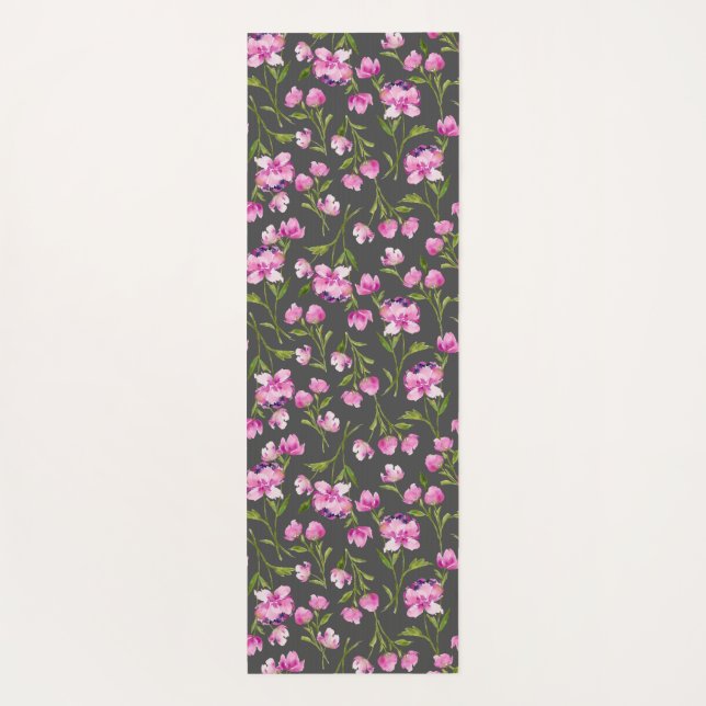 Floración de color de agua reversible Yoga Mat (Reverso)