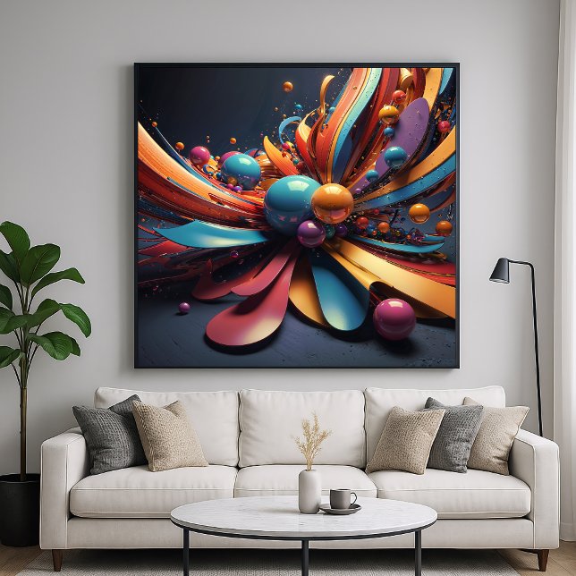 Floración - Estilo de Arte de Renderizado 3D Abstr (Subido por el creador)