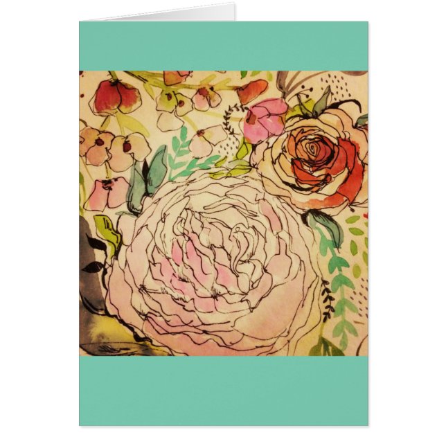 Floraciones 1 de Acuarela (Frente)