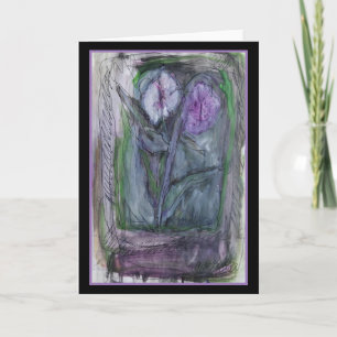 Floraciones de la lavanda - tarjeta de