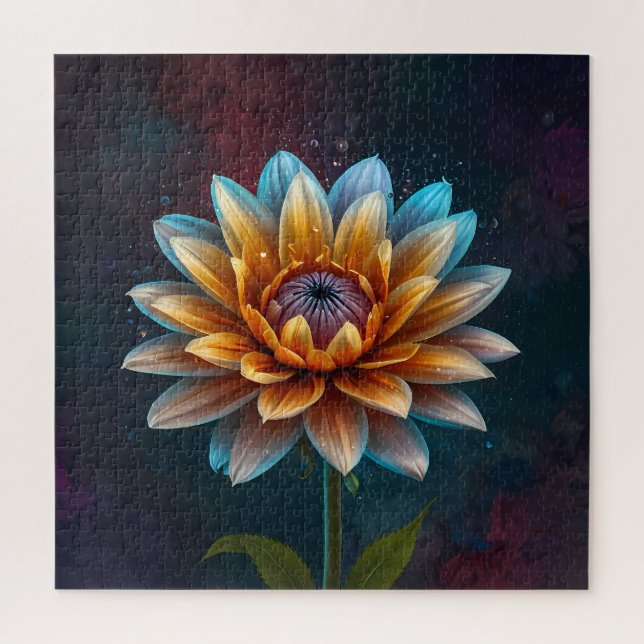 Floraciones vibrantes: Un rompecabezas de flores (Vertical)