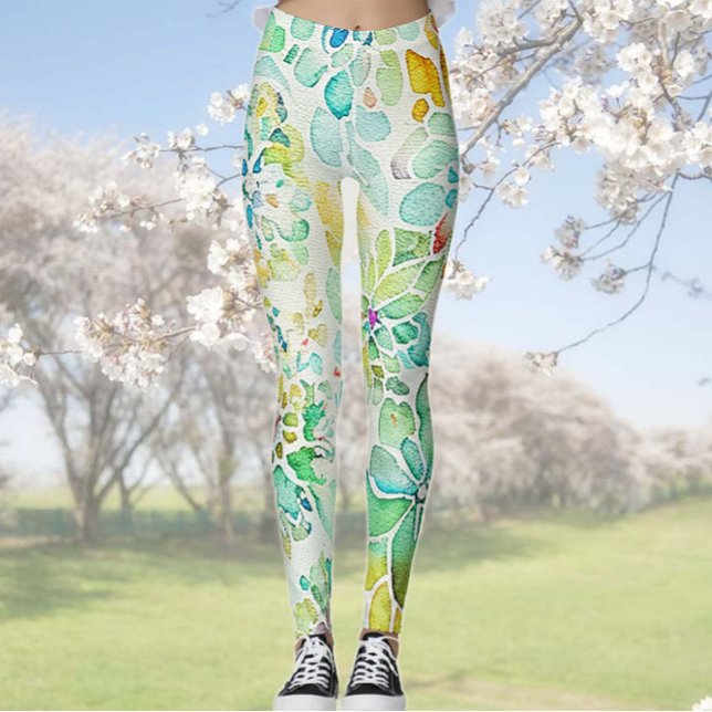 Floral Abstract Leggings (Subido por el creador)