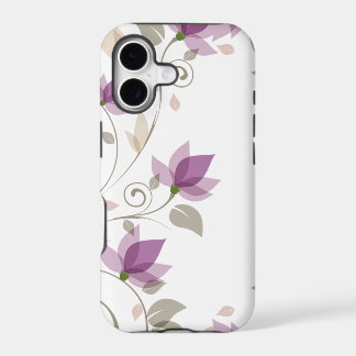 Floral abstracta púrpura de moda
