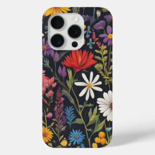 Floral abstracta única - Fundas de teléfono 15 Pro
