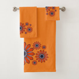 Floral Abstracto Naranja