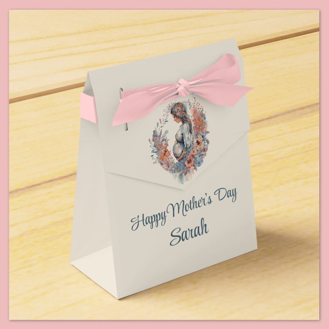 Floral acuarela Día de la madre: caja de regalo (Subido por el creador)