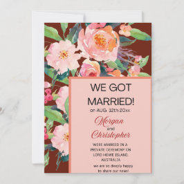 Floral acuarela Invitación "recién casada"