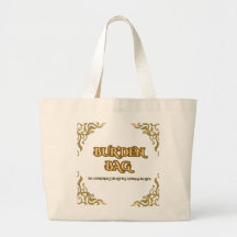 FLORAL AMARILLO DORADO ALGODÓN NATURAL BOLSA DE PL