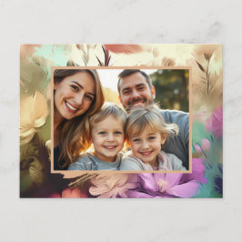 Floral Añadir la tarjeta postal de la foto