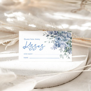 Floral azul adivina cuántas tarjetas de juego