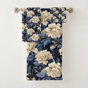 Floral azul crema moderna