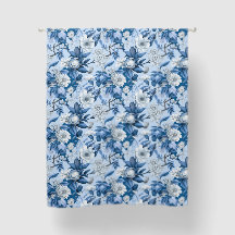 Floral Azul Y Blanca