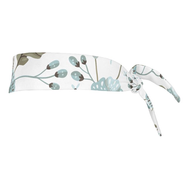 Floral azul y verde (Girar 90)