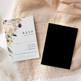 Floral blanca | Tarjeta RSVP de solicitud de canci