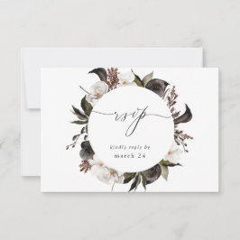Floral blanca y negra con carne RSVP 3