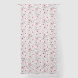 Floral blanca y rosa delgada