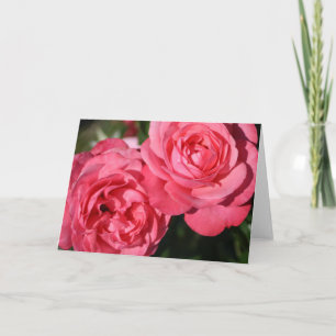 Floral Blank Dentro Del Bonito Elegante Rosa Dobla