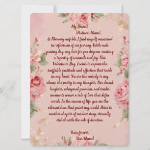 Floral Bliss 💖 tarjeta ✨ El día de San Valentín