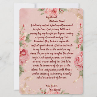 Floral Bliss 💖 tarjeta ✨ El día de San Valentín