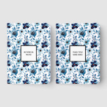 Floral blossom blue white glam lined luxury