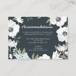Floral Boda de tarjetas de alojamiento Wreath