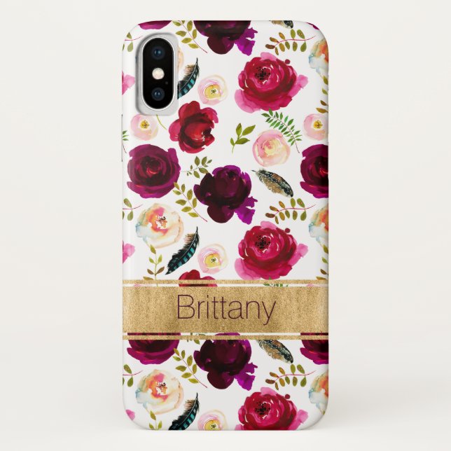 Floral bohemiana, Funda de Feathers Funda-Mate par (Reverso)